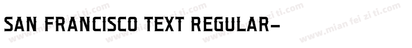 san francisco text regular字体转换
